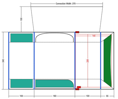 Coleman Journeymaster Deluxe Air M Driveaway Awning.