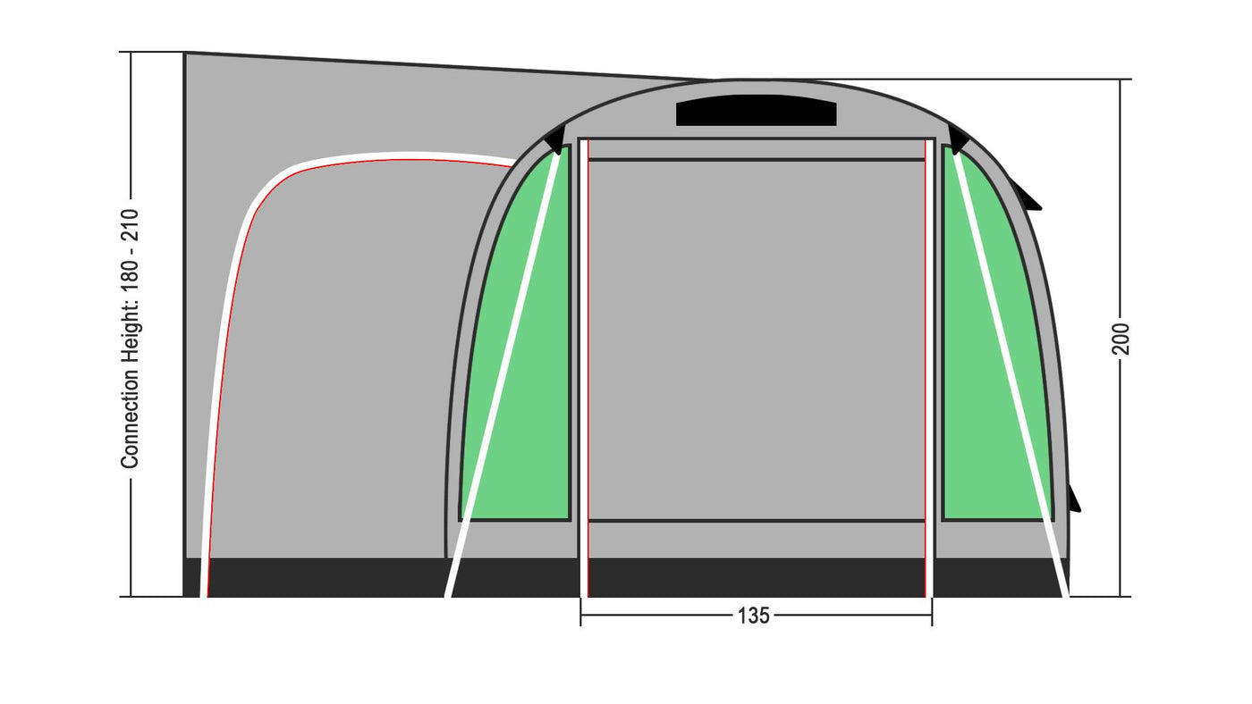 Coleman Journeymaster Deluxe Air M Driveaway Awning.