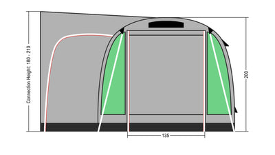 Coleman Journeymaster Deluxe Air M Driveaway Awning.