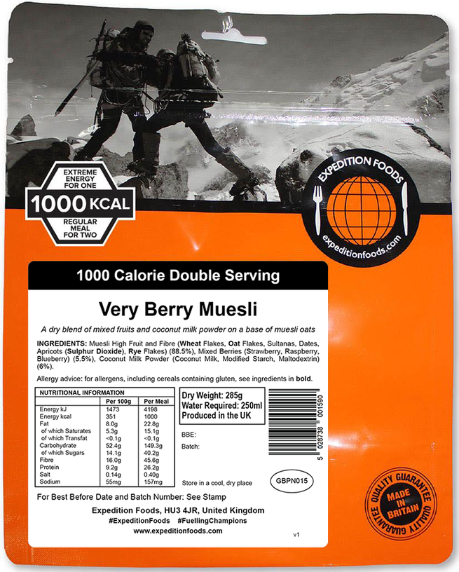 Expedition Foods Very Berry Muesli (800kcal)
