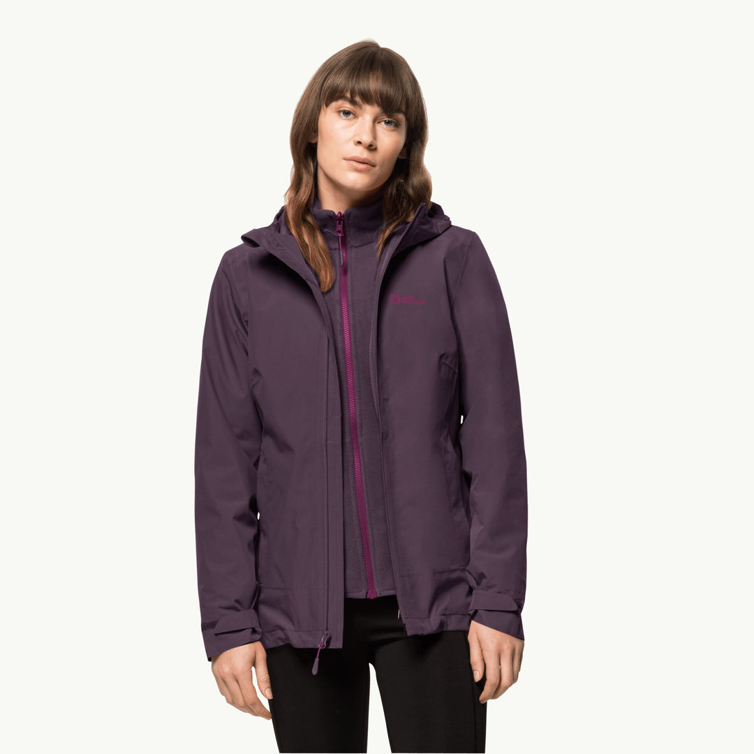 Jack Wolfskin Moonrise 3 in 1 Womens Grapevine