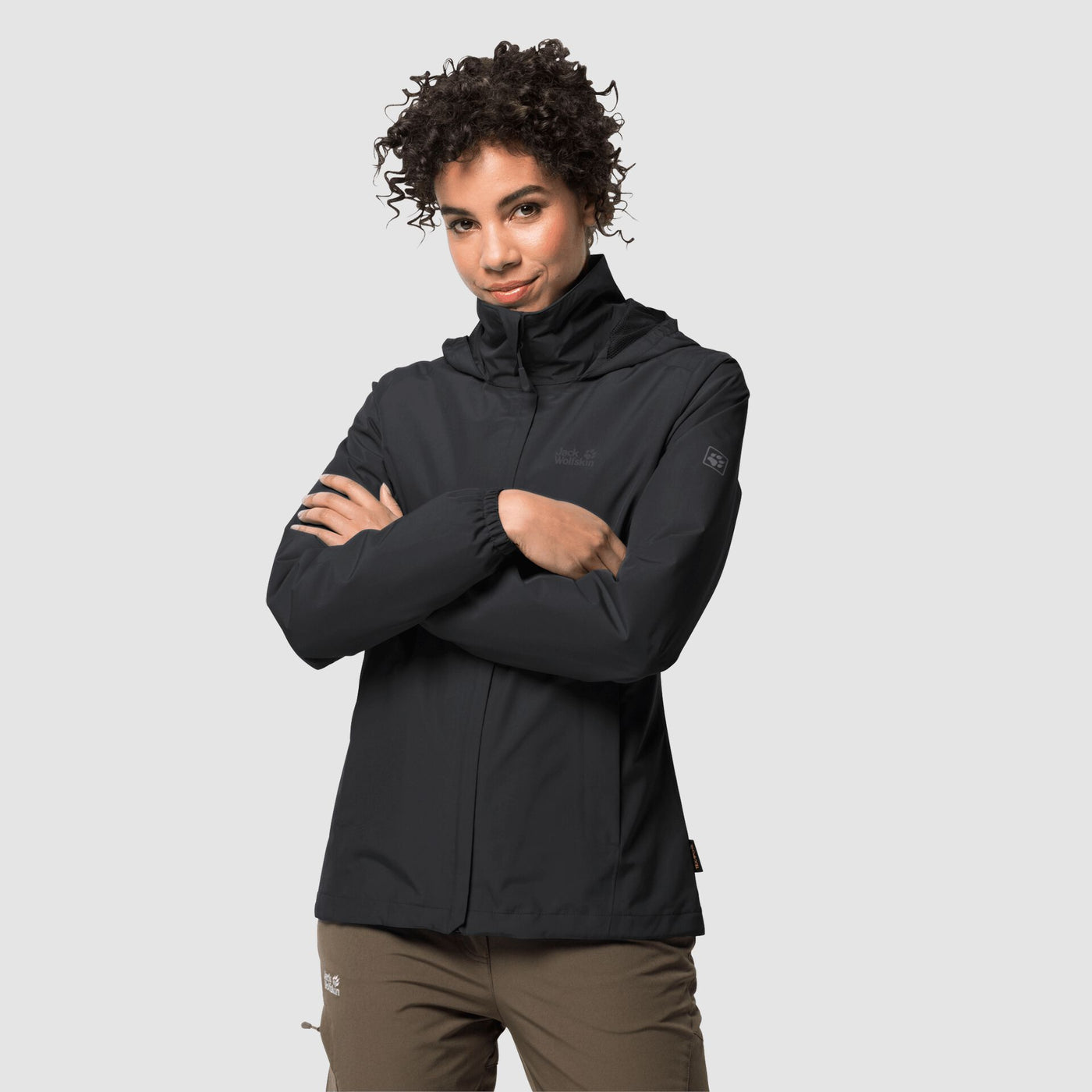Jack Wolfskin W Stormy Point Jacket Black Black Xl BCH