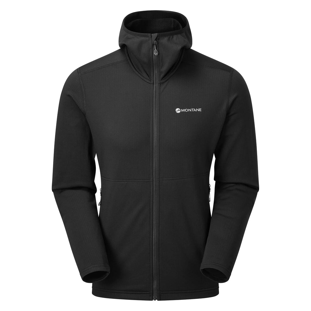 Montane Mens Protium Hooded Fleece Jacket Black