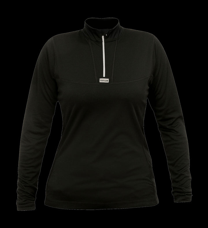 Paramo Cambia Zip Neck Top Womens Black