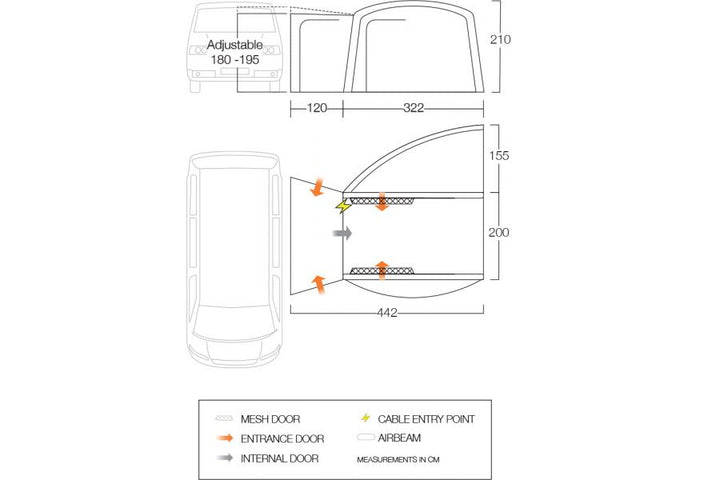 Vango Magra Air VW Shadow Grey 2022